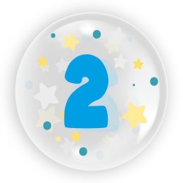 Balon 45 cm - Cyfra 2 dla chłopca