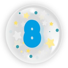 Balon 45 cm - Cyfra 8 dla chłopca