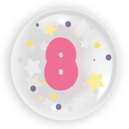 Balon 45 cm - Cyfra 8 dla dziewczynki