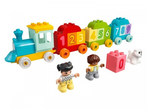 LEGO DUPLO 10954 Pociąg z cyferkami - nauka liczenia LEGO DUPLO 10954 Pociąg z cyferkami - nauka liczenia