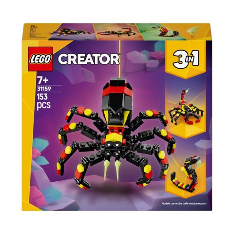 LEGO 31159 CREATOR 3w1 Dzikie zwierzęta Zaskakujący pająk LEGO 31159 CREATOR 3w1 Dzikie zwierzęta Zaskakujący pająk