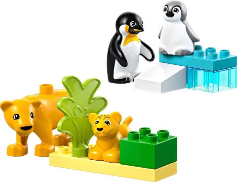 LEGO 10442 DUPLO Rodziny dzikich zwierząt: pingwiny i lwy LEGO 10442 DUPLO Rodziny dzikich zwierząt: pingwiny i lwy