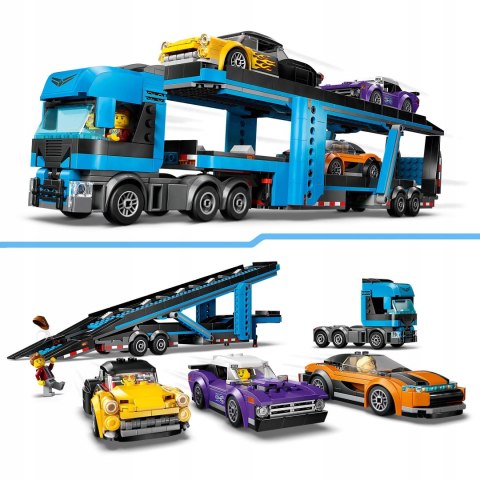 LEGO 60408 CITY Laweta z samochodami sportowymi LEGO 60408 CITY Laweta z samochodami sportowymi