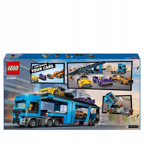 LEGO 60408 CITY Laweta z samochodami sportowymi LEGO 60408 CITY Laweta z samochodami sportowymi