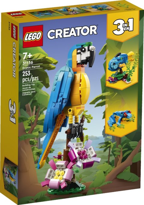 LEGO 31136 CREATOR 3w1 Egzotyczna papuga LEGO 31136 CREATOR 3w1 Egzotyczna papuga