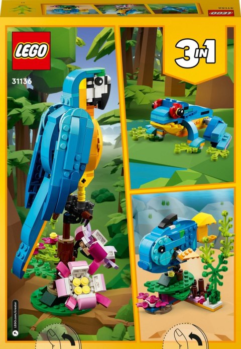 LEGO 31136 CREATOR 3w1 Egzotyczna papuga LEGO 31136 CREATOR 3w1 Egzotyczna papuga