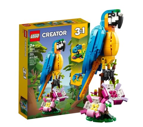 LEGO 31136 CREATOR 3w1 Egzotyczna papuga LEGO 31136 CREATOR 3w1 Egzotyczna papuga