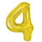 Balon foliowy cyfra 4 złoty 100cm