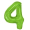 Balon foliowy cyfra 4 zielony 100cm