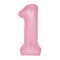 Balon foliowy cyfra 1 różowy 100cm