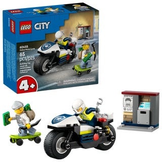 LEGO 60455 CITY Pościg na motocyklu policyjnym LEGO 60455 CITY Pościg na motocyklu policyjnym