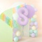 Balon foliowy cyfra 8 liliowy matowy 100cm