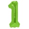 Balon foliowy cyfra 1 zielony 100cm