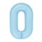 Balon foliowy cyfra 0 niebieski 100cm