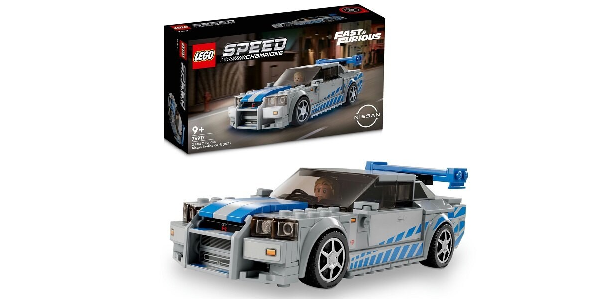 LEGO Speed Champions Nissan Skyline GT-R (R34) z filmu Za szybcy, za wściekli 76917 dziecko kreatywność zabawa nauka rozwój klocki figurki minifigurki jakość tradycja konstrukcja nauka wyobraźnia role jakość bezpieczeństwo wyobraźnia budowanie pasja hobby funkcje instrukcje
